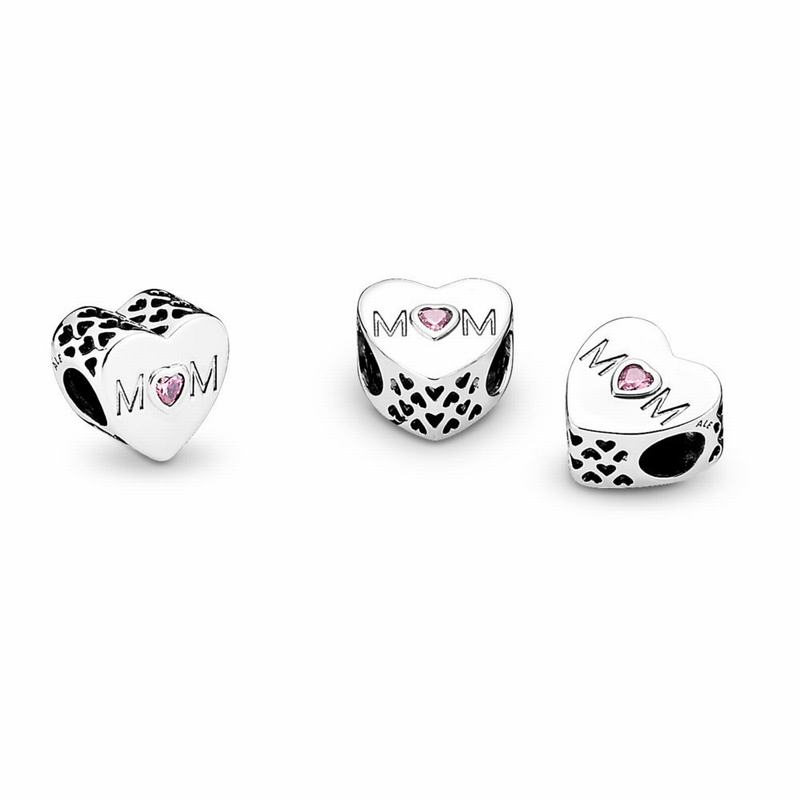 Pandora Mother Heart Charm Clearance NZ, Sterling Silver (380291-ZEI)